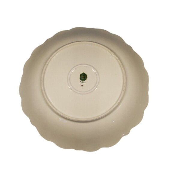 Serving Platter E&R Charger Dark Green Gold  Bavaria Germany 11 1/4" Diameter - Picture 7 of 9